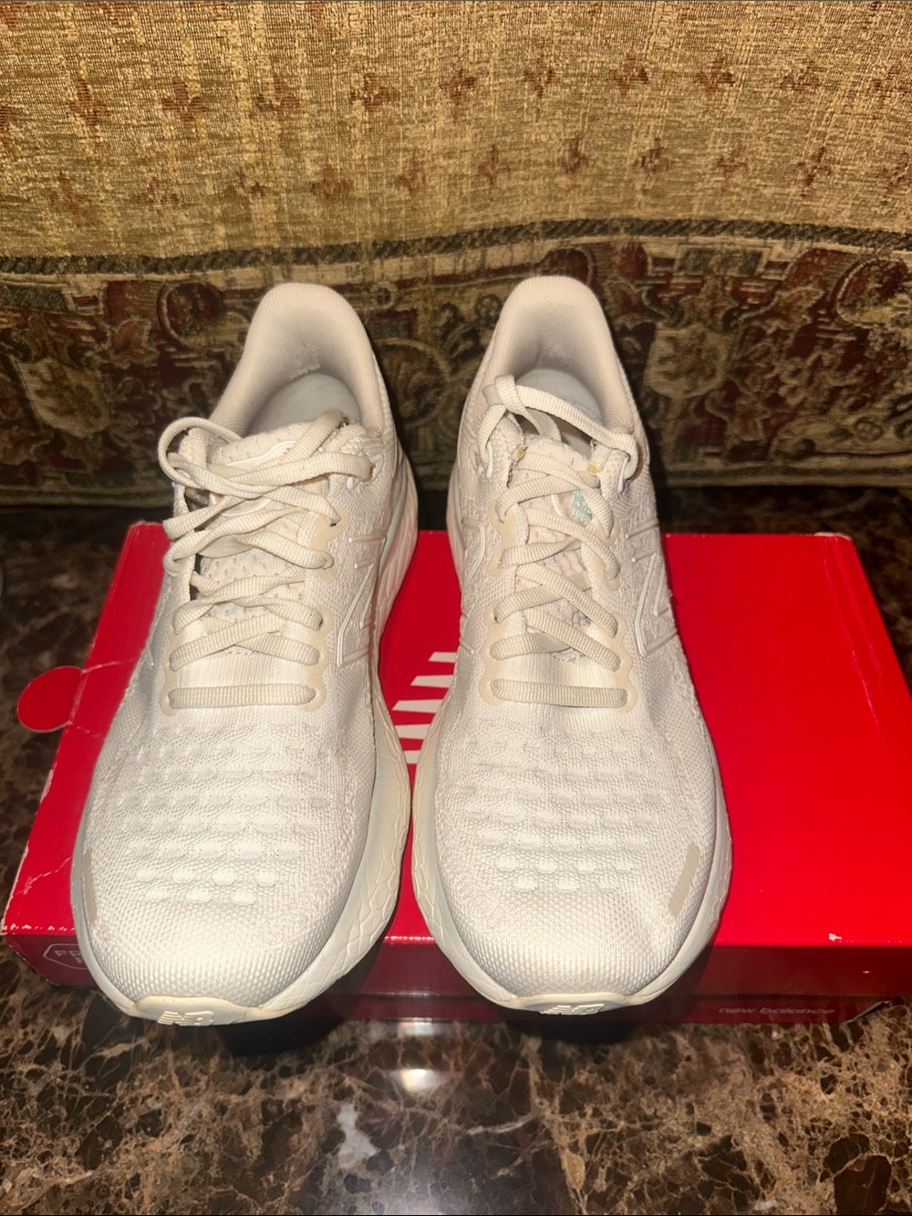 New Balance Women's Lightweight Lace-Up Athletic Sneakers in Cream